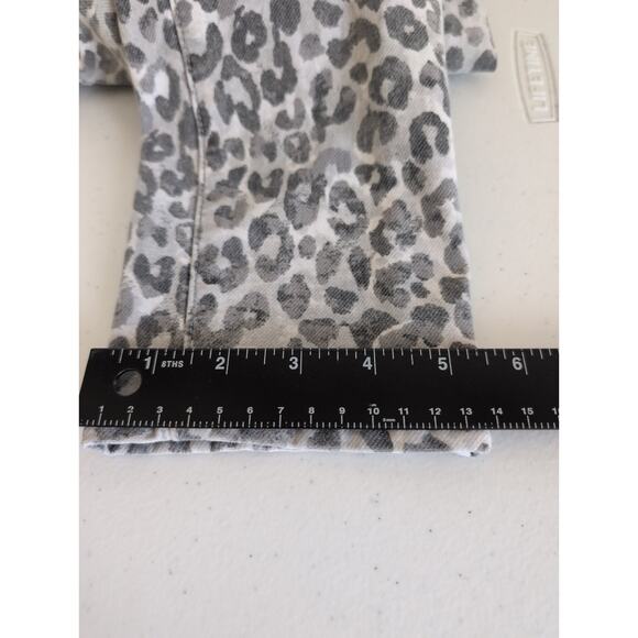 J McLaughlin Lexi Jeans Women 4 (28x30) Animal Print Skinny Mid Rise Stretch - Picture 7 of 9